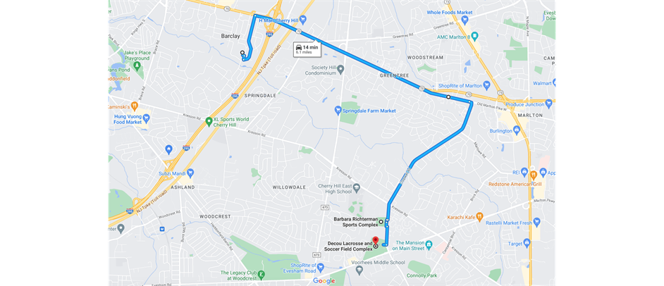 Click map for driving directions